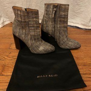 Billy Reid Leather Tan and Black Women's Boots